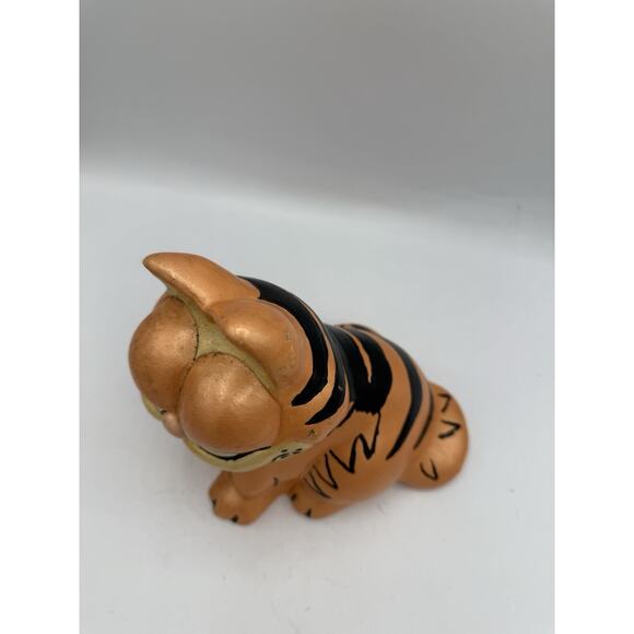 Vintage Hand Painted Garfield Figurine 7” Sitting Jim Davis 1978 Comic Strip Cat - Picture 4 of 6